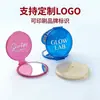 Espejo Pequeño Plegable, Espejo de Maquillaje Mini Portátil Conveniente, Espejo Translúcido para Retoques de Maquillaje, Espejo Publicitario Personalizable con Logo