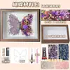 Kit Criativo de Material Vegetal Material DIY Salão Flor Eterna de Cristal Pacote Borboleta Presente de Nicho Lembrança