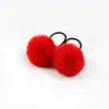 Goma para el Cabello con Pompón de Imitación de Piel de Conejo, Goma Redonda de Alta Elasticidad de Colores, Accesorio para el Cabello con Pompón, Cuerda para el Cabello, Directo de Fábrica, En Stock