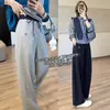 Zedai Jia Yi Calça Nezha com Cordão de Uso Bidirecional, Caimento Relaxado, Calça Cimitarra Drapeada, Calça Moletom Casual de Algodão Australiano, Calça Lanterna com Punho
