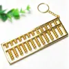 Adornos Pequeños de Feng Shui Mini Aleación Latón Colgante Ábaco Encanto para Bolsa con Cuentas de Latón Giratorias para Ábaco Venta al Por Mayor