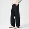Jeans rectos para hombre OT, nueva colección de otoño, estilo americano holgado y casual, pantalones de pierna ancha de corte limpio