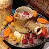 Tetera para Preparar Té para Uso Doméstico, Maceta Cerámica Moderna de Interior para Preparar Té, Tetera Individual para Té de Leche Tostado Yunnan, Tetera con Asa Lateral No Caliente