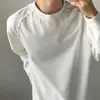 Camiseta de manga larga acolchada pesada estilo coreano, sudadera de cuello redondo con diseño metálico para otoño e invierno, camisa de moda de nicho para hombres y mujeres