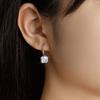 Pendientes de plata de ley s925 de gran venta, con moissanita hueca en forma de corazón de 1 quilate, pendientes de moda, joyería, suministro de fábrica en vivo