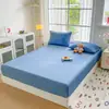 Lençol de Cama de Veludo Leite Cor Sólida Inverno 2026 Novo Colcha Espessa de Cobertura Total Protetor de Colchão de Fleece de Coral
