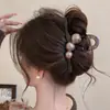 Elegante y con Estilo Pinza para el Cabello de Perlas, Pinza de Tiburón Grande para el Cabello para Mujeres, Nuevo Modelo 2024, Accesorio para el Cabello de Alta Gama para Otoño