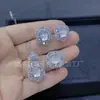 Set de Colgante con Incrustaciones de Calcedonia Verde Hielo Plateado, Aretes y Anillo de Ágata, Juego de Tres Piezas
