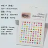 Set de pegatinas transfronterizas de perlas y diamantes, pegatinas faciales de gemas de pedrería, pegatinas para cejas, accesorios faciales para niños, pegatinas de diamantes para maquillaje
