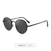 Gafas de Sol Retro Redondas de Metal de Alta Calidad Transfronterizas Gafas Clásicas Simples para Mujer Gafas de Sol Anti-UV para Hombre