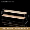 Estante de Exhibición para Almacenamiento de Cajas Sorpresa Escalera de Madera Forma Perfume Cosméticos Figura Adornos Pequeños Estante Acrílico de Niveles