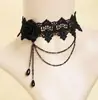 Estilo oscuro Lolita Gótico collar para mujer cadena de clavícula de rosa vintage gargantilla collar