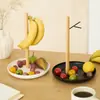 Com Gancho de Banana Cabide Cesta de Frutas Sala de Estar Doméstico Prato de Frutas Simples Bandeja de Armazenamento de Mesa Entrada da Sala Chave