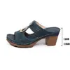 Sandalias Retro Ligeras de Verano con Agujeros y Tacón Alto Estilo Nuevo Tacón Grueso Punta Abierta con Pedrería Sandalias Romanas para Mujer Venta al por Mayor