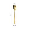 Elegante Colher Quadrada Martelada Aço Inoxidável 304 Colher de Café Colher de Sobremesa Colherinha de Sorvete Colher Pequena Colher de Mexer