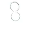 Pendientes de Aro Brillantes en Forma de C Estilo Coreano Vintage para Mujer, Lujo Ligero, Pendientes Simples y Elegantes, Nuevos Accesorios de Oreja de Verano de Moda al por Mayor