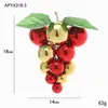 Bolinha de Natal cacho de uva artificial Bolinha de Natal Enfeite de árvore de Natal Bola de plástico Bola brilhante Bola pendurada decorativa para decoração de cena de atmosfera