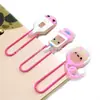 Clips de papel fluorescentes de dibujos animados con temática médica, marcapáginas que absorben y emiten luz, papelería para estudiantes y oficina, regalo pequeño