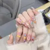Parches de Manicura Hechos a Mano para Otoño e Invierno, Uñas Postizas, Uñas Largas, Blanqueamiento 10 Piezas de Uñas Portátiles Ojo de Gato de Cristal, Gama Alta