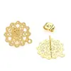 Pendientes de Acero Inoxidable de Moda con Diseño Calado para Oreja Pendientes Chapados al Vacío en Oro de 18 Quilates Materiales para Joyería Hecha a Mano DIY