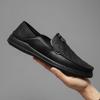 2024 Comércio Exterior Quente Novo Online Popular Slip-on Lazy Bean Sapatos de Couro Genuíno Masculino Outono Sapatos Casuais de Couro
