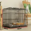 Jaula para Perros Doméstica de Interior con WC Plegable para Perros Medianos y Pequeños Teddy Bichon Corgi Shiba Inu Montaje en Coche Gato Otros