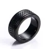 Anillo de Acero Inoxidable para Hombre Punk Retro Trendy Japonés y Coreano Desgastado Joyería Personalidad Robusta Anillo de Acero de Titanio