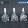 Botella de vidrio cosmética con gotero para aceite esencial tipo pagoda de 30 ml, nuevo diseño.. Botella de esencia con hombro oblicuo