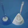 Escova de vaso sanitário com haste longa de aço inoxidável, escova fina, sem cantos cegos no vaso sanitário, escova de limpeza para vaso sanitário de agachar