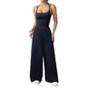 2026 Nuevo Conjunto de Moda Casual para Mujer de Primavera y Verano Transfronterizo Europeo y Americano de Amazon con Tirantes, Mono Holgado de Pierna Ancha