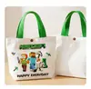 Nueva Bolsa de Lona Estilo Dibujo Animado Linda Gatito Bolso de Mano para Estudiante Versátil de Verano Ropa de Trabajo Bolsa de Gran Capacidad
