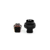 Conector Impermeável Automotivo Tipo Itt 132008-000 Plugue Terminal para Chicote Elétrico Macho e Fêmea de 8 Furos 132008-001