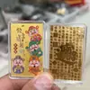 Pegatinas Doradas para Teléfono para la Riqueza de Todas las Direcciones, Flujo Diario de Oro, Tarjetas Doradas, Pegatinas Doradas Coloridas, Regalos Empresariales al por Mayor en Stock