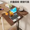 Placa de extensão de mesa com rodas, bandeja de teclado de mesa móvel, mesa de expansão de mesa lateral, suporte para computador