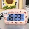 Reloj Despertador Lindo Castor Reloj de Mesita de Noche Luminoso Dormitorio Estudiantil Multifuncional Reloj de Escritorio de Escritorio Temporizador Silencioso