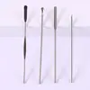 Cuchara Dosificadora de Acero Inoxidable, Cuchara para Oídos, Cuchara Dosificadora, Cuchara Dosificadora Pequeña de Pesaje, Cuchara para Reactivos, Cuchara para Polvo Medicinal, Cuchara Dosificadora Simple y Doble, Aguja de Acero Micro