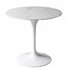 Mesa redonda pequeña de losa de roca de lujo ligero, adecuada para apartamentos pequeños, mesa de comedor, mesa en forma de tulipán para uso doméstico, balcón, dormitorio, mesa auxiliar, mesa redonda