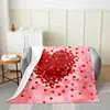 Manta del Día de San Valentín Manta de Franela Amor Decoración del Hogar Amor Romántico Adecuada para Pareja Árbol de Amor Cálido Manta de Cama