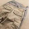 Calça Casual de Trabalho Outono e Inverno para Homens, Corte Reto Solto, Textura Durável, Algodão com Elastano, Calça Longa Tendência Marca Estilo Americano Perna Larga