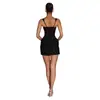 Vestido de Encaje con Cordones Transfronterizo Europeo y Americano, Vestido Europeo y Americano Ajustado para Fiestas, Nuevo Vestido de Tirantes con Lentejuelas de Primavera y Verano