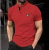 Verão 2024 novo AliExpress Amazon Camisa polo bolso com zíper camisa polo esportiva masculina fabricantes atacado
