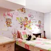 M15098 Oso con Paracaídas de Avión Creativo Globo Nube Estrella Pegatina Decoración de Fondo para Dormitorio Sala de Estar