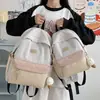 Mochila Sencilla Transfronteriza para Mujer, Estilo Japonés, Versátil, Modelos Nuevos, Adecuada para Ir al Trabajo y la Escuela, Mochila de Viaje Moderna y Linda