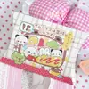 Caja tipo almohada de embalaje de dulces coreana linda estilo Ins, caja de papel plegable de mariposa, caja de regalo de animal de dibujos animados, viene con una tarjeta