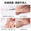 Herramienta de Ayuda para Ponerse Pulseras para Ponerse Rápidamente Joyería de Cadena Fina, Herramienta de Gancho para Cadena Hecha a Mano, Gadget para Pulseras