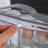 Bolsa de almacenamiento de cosméticos de PVC transparente al por mayor, bolsa de embalaje tridimensional de plástico suave, bolsa de embalaje portátil con cremallera