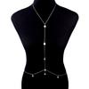 Joyería de Moda Sencilla con Lentejuelas Metálicas de Venta Caliente Europea y Americana Cadena Corporal para Mujer bodychain
