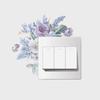 KG303 pegatinas de pared con diseño de hojas y flores de comercio exterior para decoración de dormitorio y sala de estar, venta al por mayor