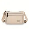 Bolso cruzado nuevo y versátil transfronterizo, diseño moderno con múltiples compartimentos, adecuado para el trabajo y los desplazamientos, resistente al agua, ligero y diseñado para mujeres de mediana edad