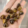 Colgante de piedra ojo de tigre amatista natural de 15 mm con agujero pasante corazón de melocotón amor para pulsera collar DIY accesorios al por mayor